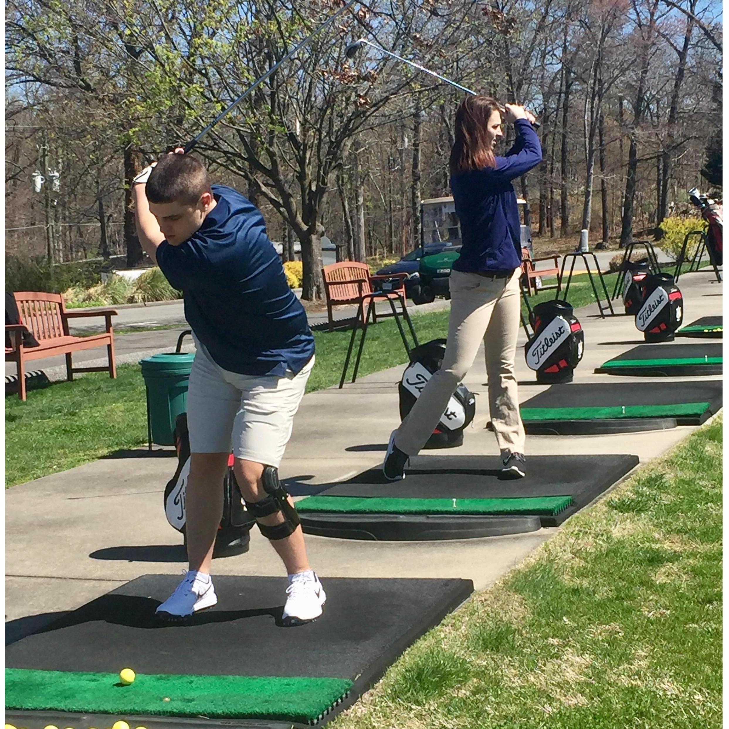 Don't let us on the course together...One of us ends up mad by the end. (Hint, its usually not nick)