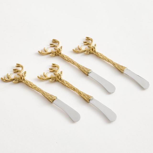 Stag Butter Knives, Set of 4