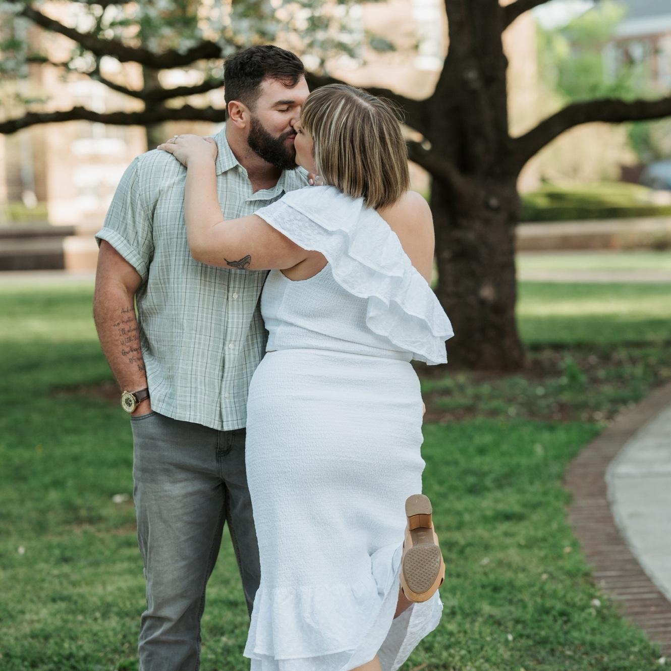 Engagement pictures where we met! Maryville College