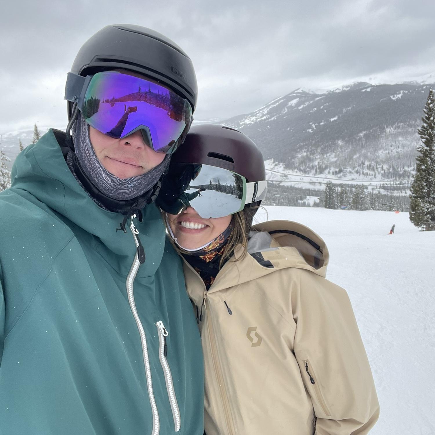 One of the many times we've skied together in Colorado!