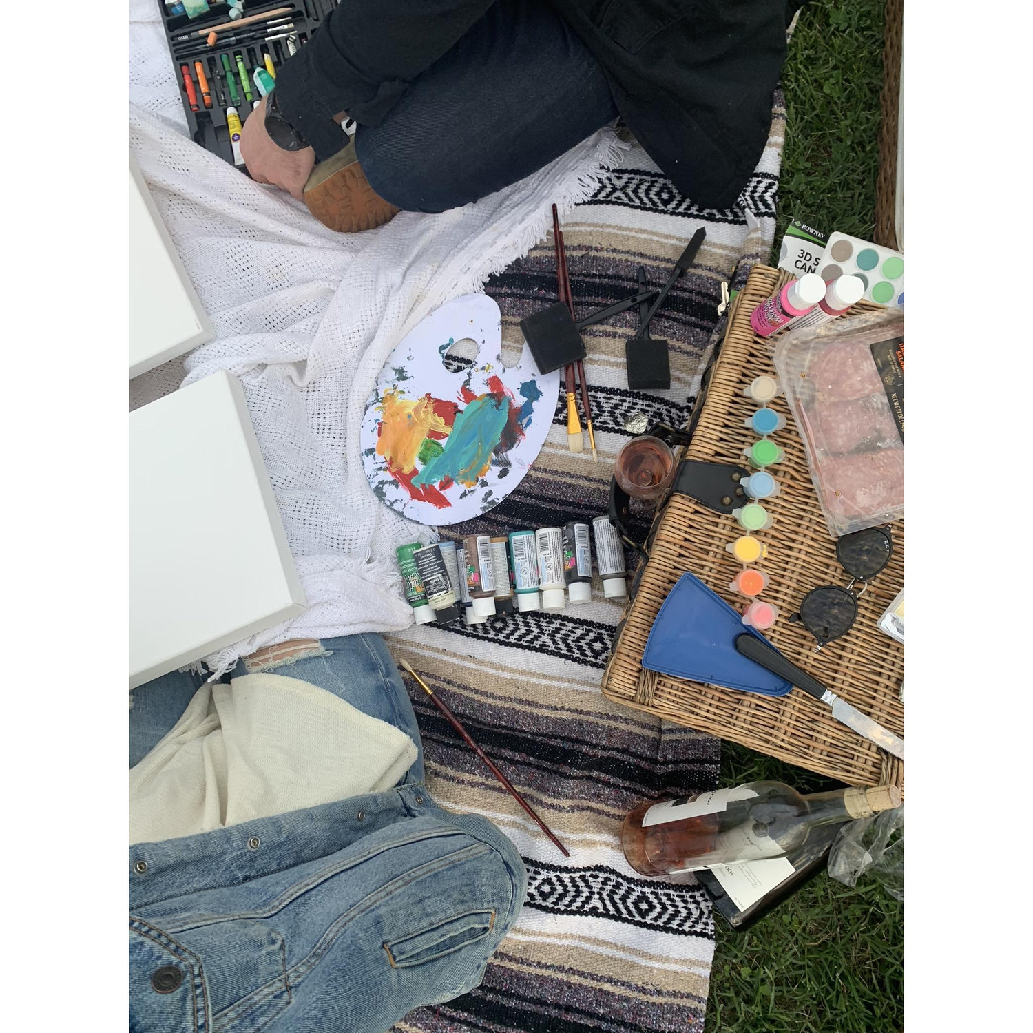 One of our favorite dates; painting at Arrington Vineyards