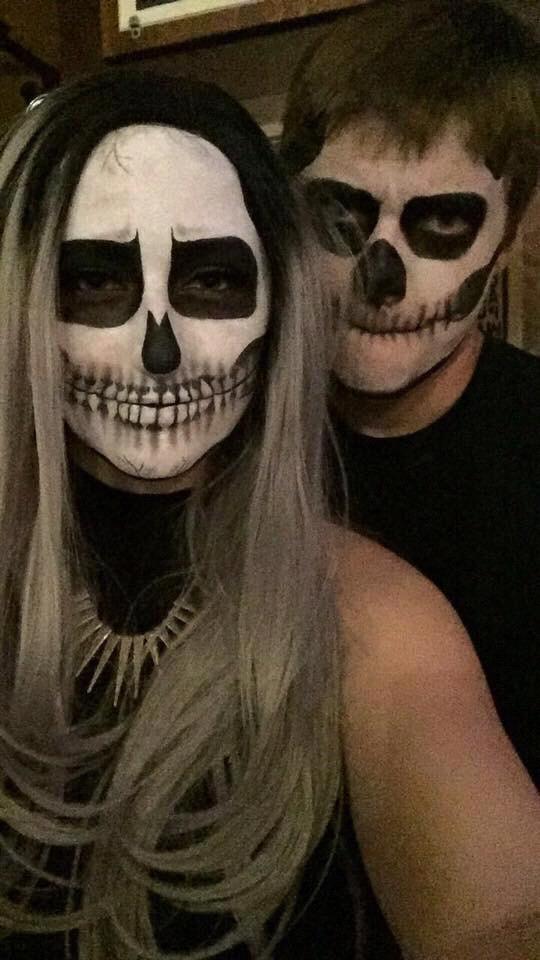 Our second Halloween together as floating skulls - October 2016