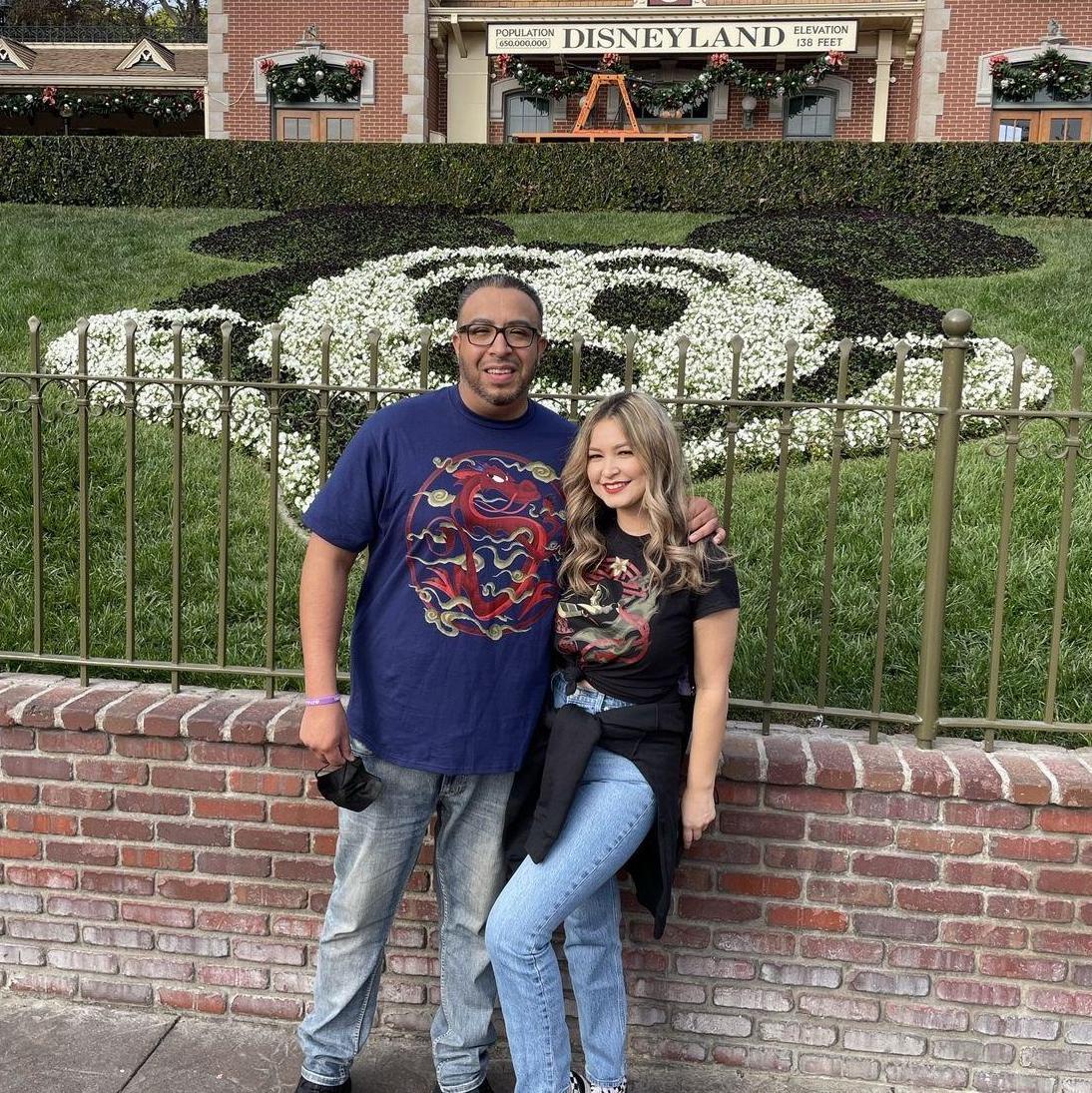 First trip to Disneyland together. Mulan vibes
