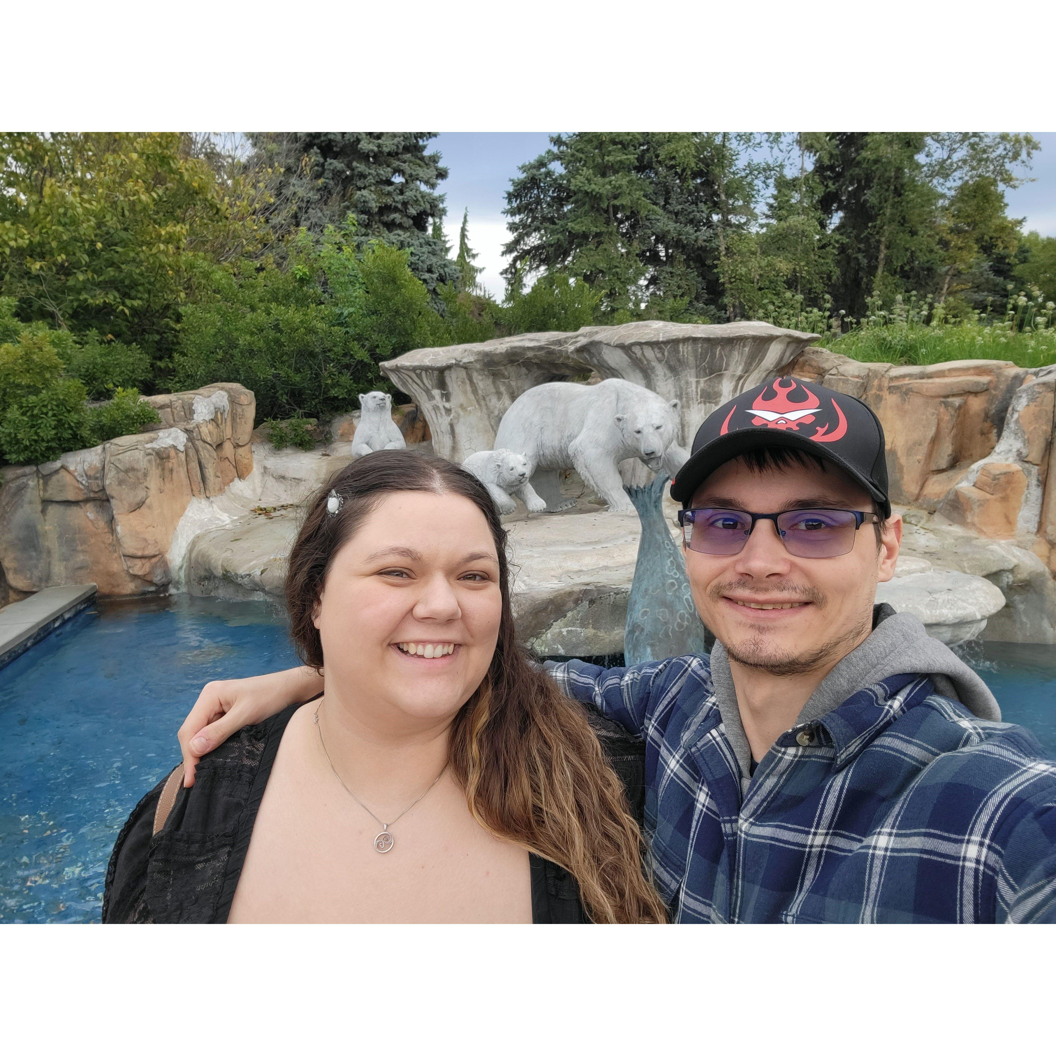 Fountain at the Toledo zoo