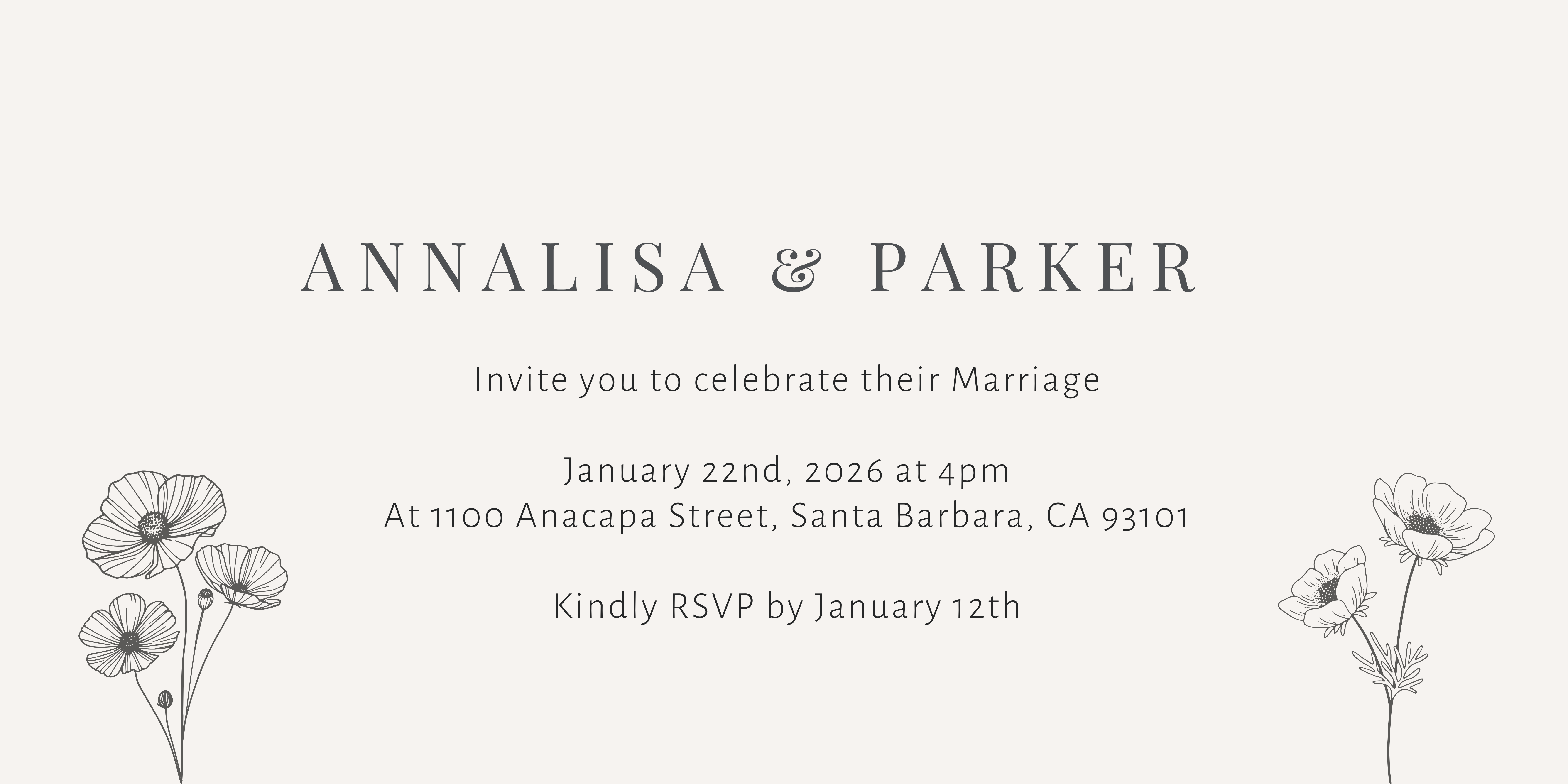 The Wedding Website of Annalisa Caragio and Parker Evans