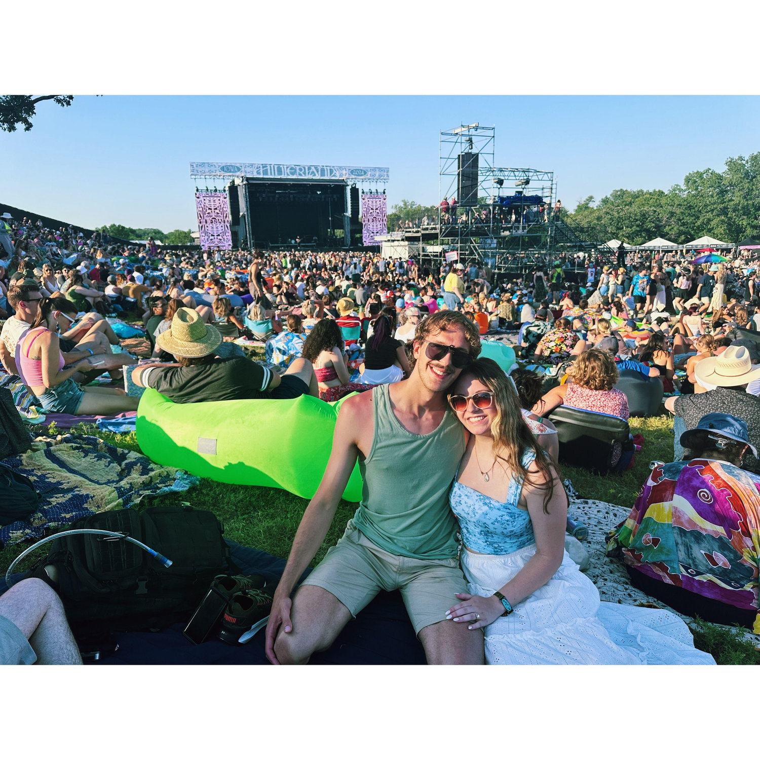 One week after proposing, Joey took Lauryn to a music festival with tickets he surprised her with on their proposal trip. Together they saw several of their top artists!