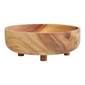 Acacia Wood Footed Serving Bowl - World Market