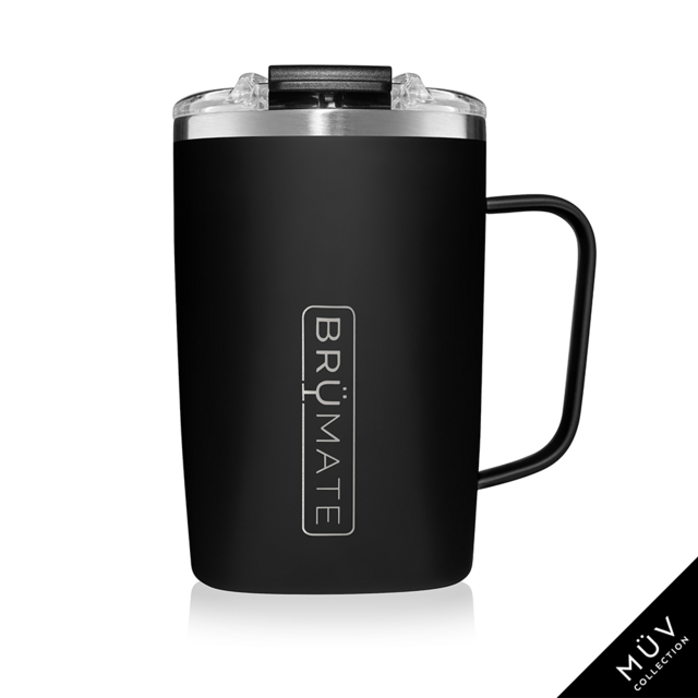 TODDY 16OZ INSULATED COFFEE MUG | MATTE BLACK