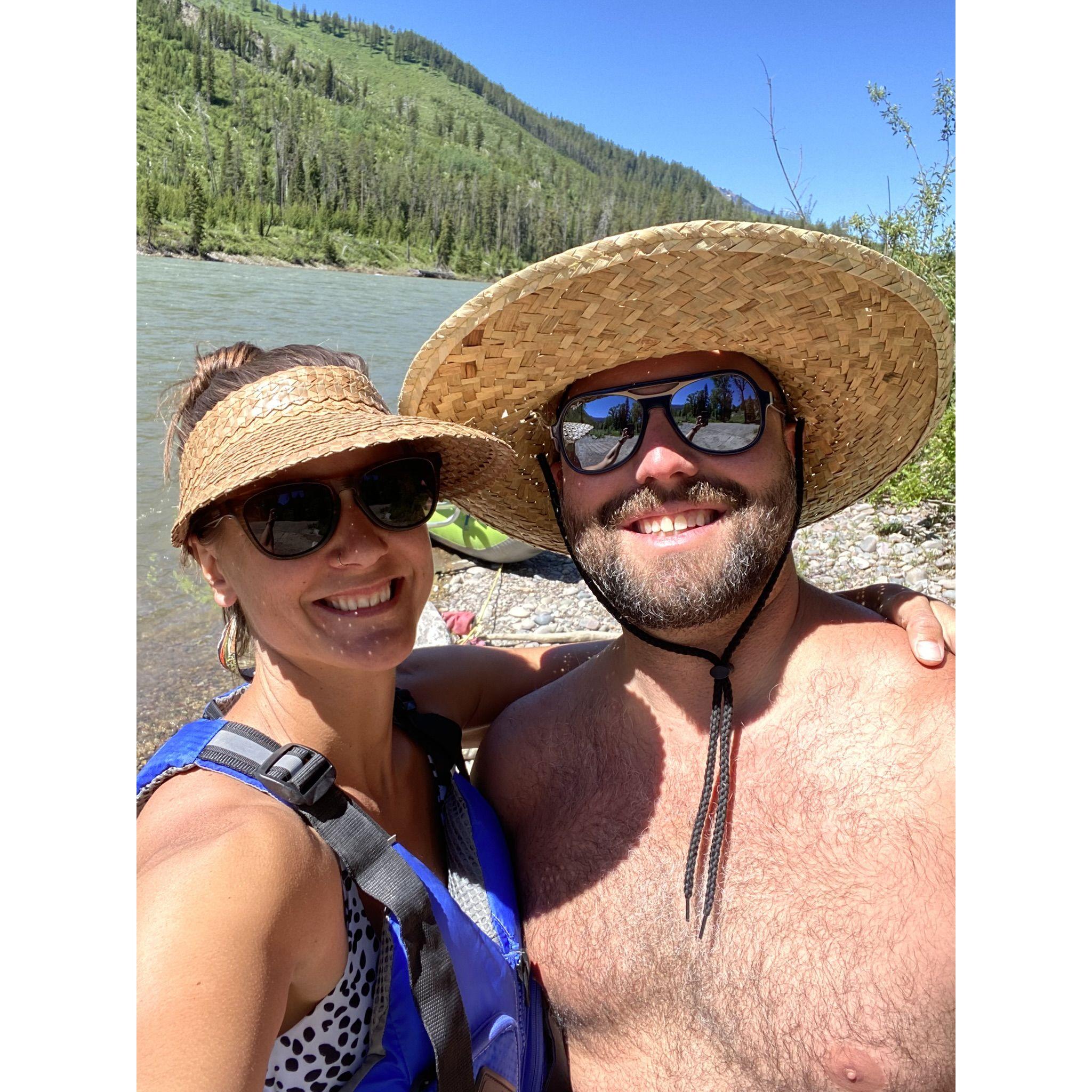 Floating the snake for the first time!