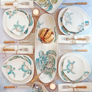 Tartaruga Assorted Salad Plate, Set of 4