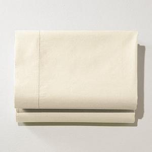 280-Thread-Count Pima Cotton Percale Sheet, Fitted in White