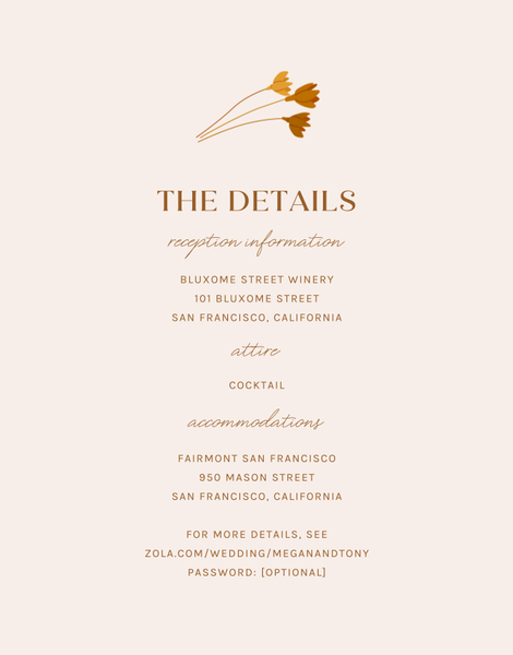 Brendlyn | Linen | Zola Wedding Enclosure Cards