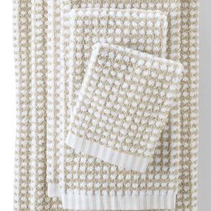 Turkish Quick-Dry Cotton Textured Gingham 6-Piece Towel Set