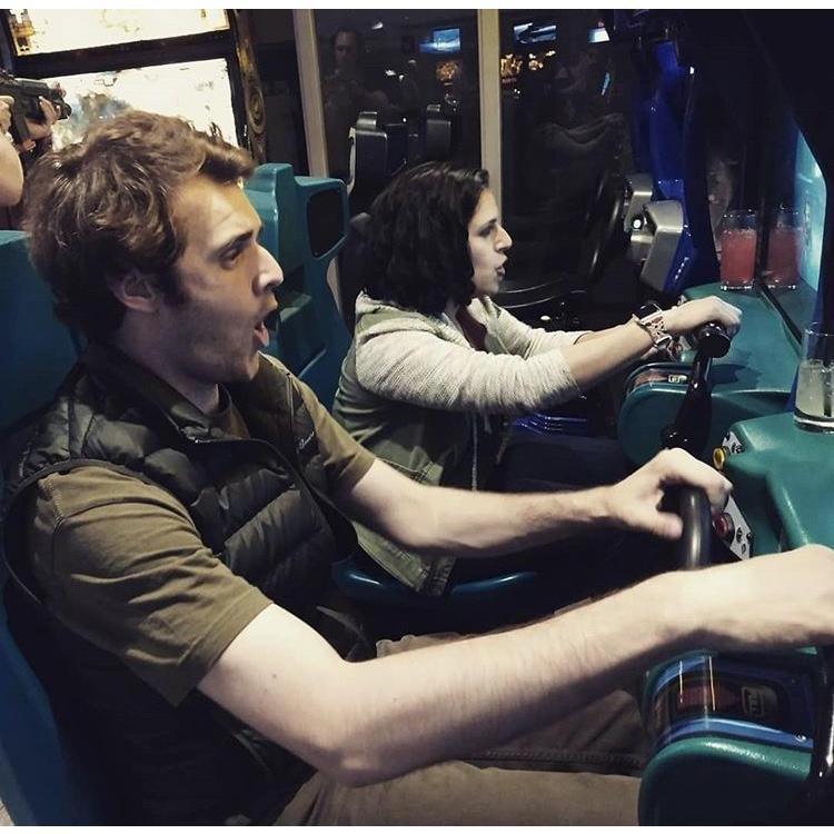 Playing arcade games at LVL Up