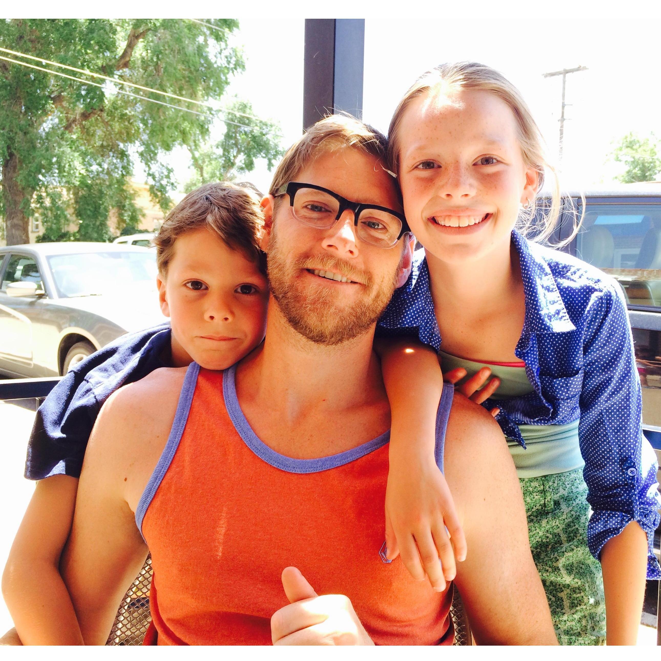 Kids getting to be comfortable with Allan.