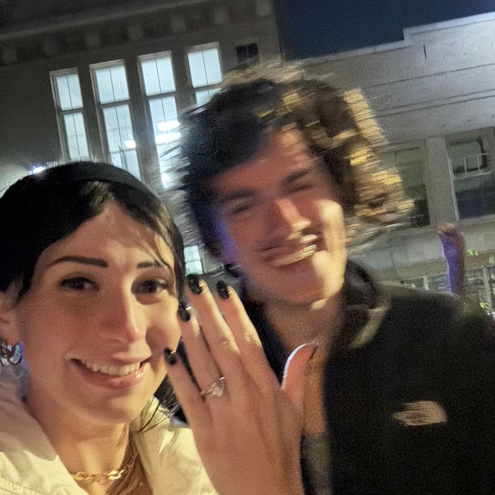 That feelin when... you're engaged and attending a Halloween party.