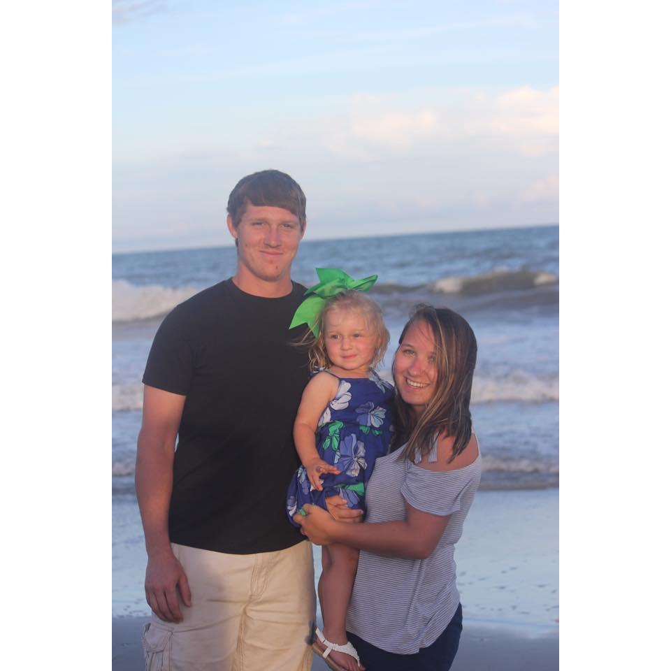 Our first family trip to the beach with Ava.