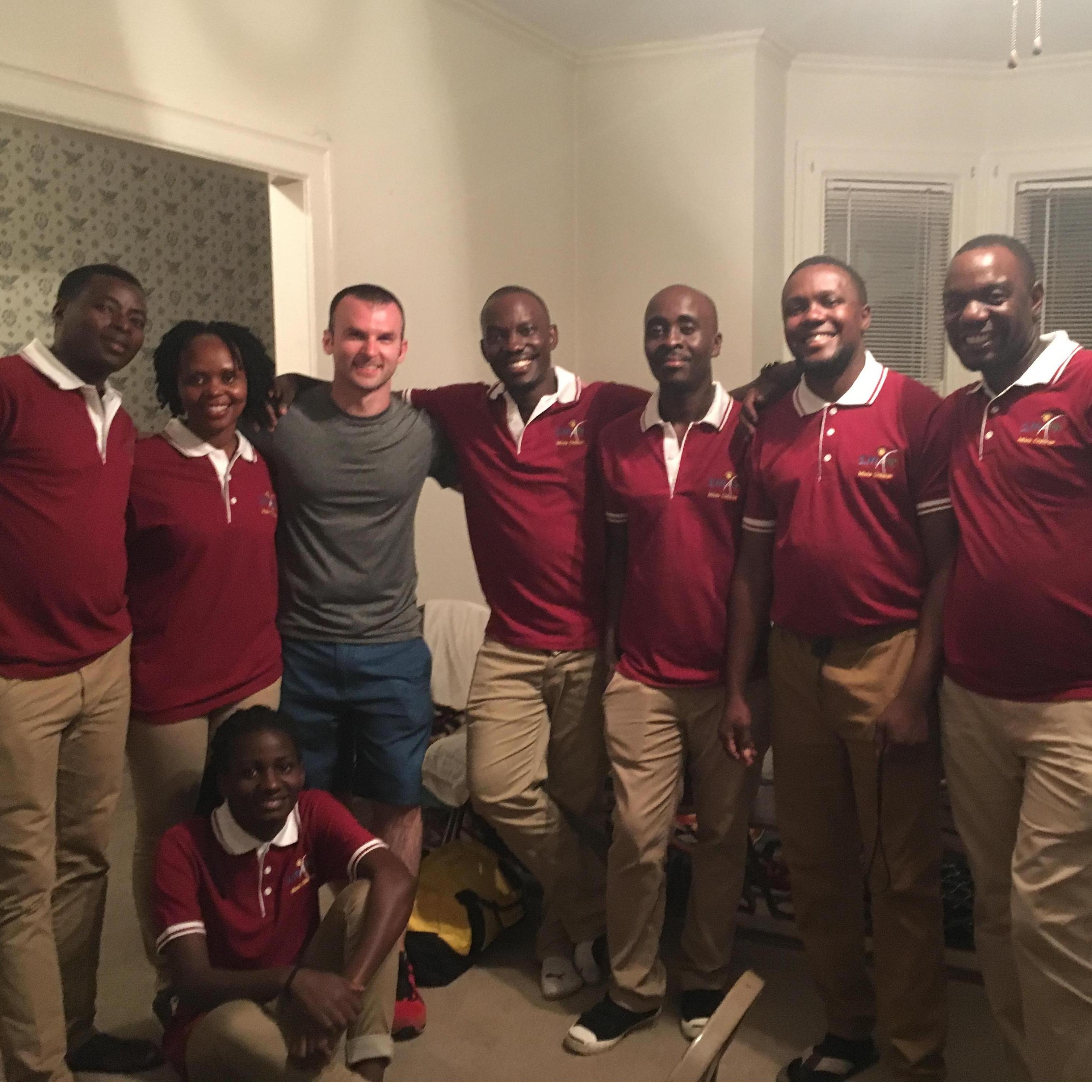 2017 Tour Imani Chaperones:
Bonny, Kemi, Eric, Sam, Waiswa (Julius), David, Ronnie, and Juliet (some are missing from this photo)