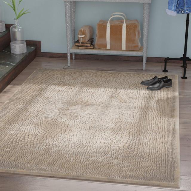 Wendi Abstract Ivory/Grey Area Rug