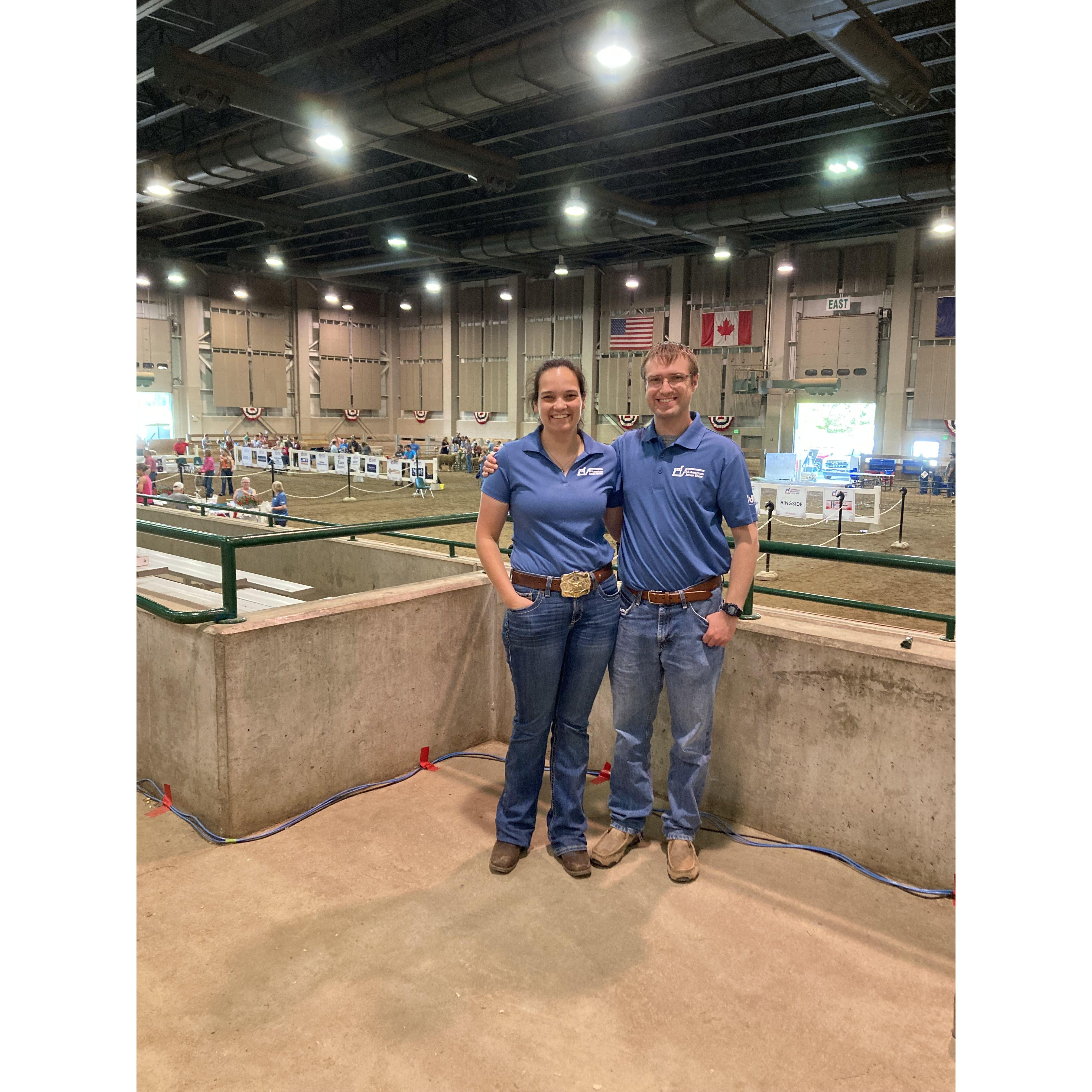 Matthew's first sheep show in Michigan