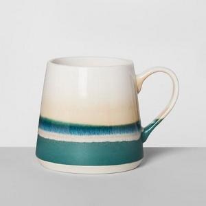 Stoneware Reactive Mug 16oz Teal/Tan - Opalhouse™