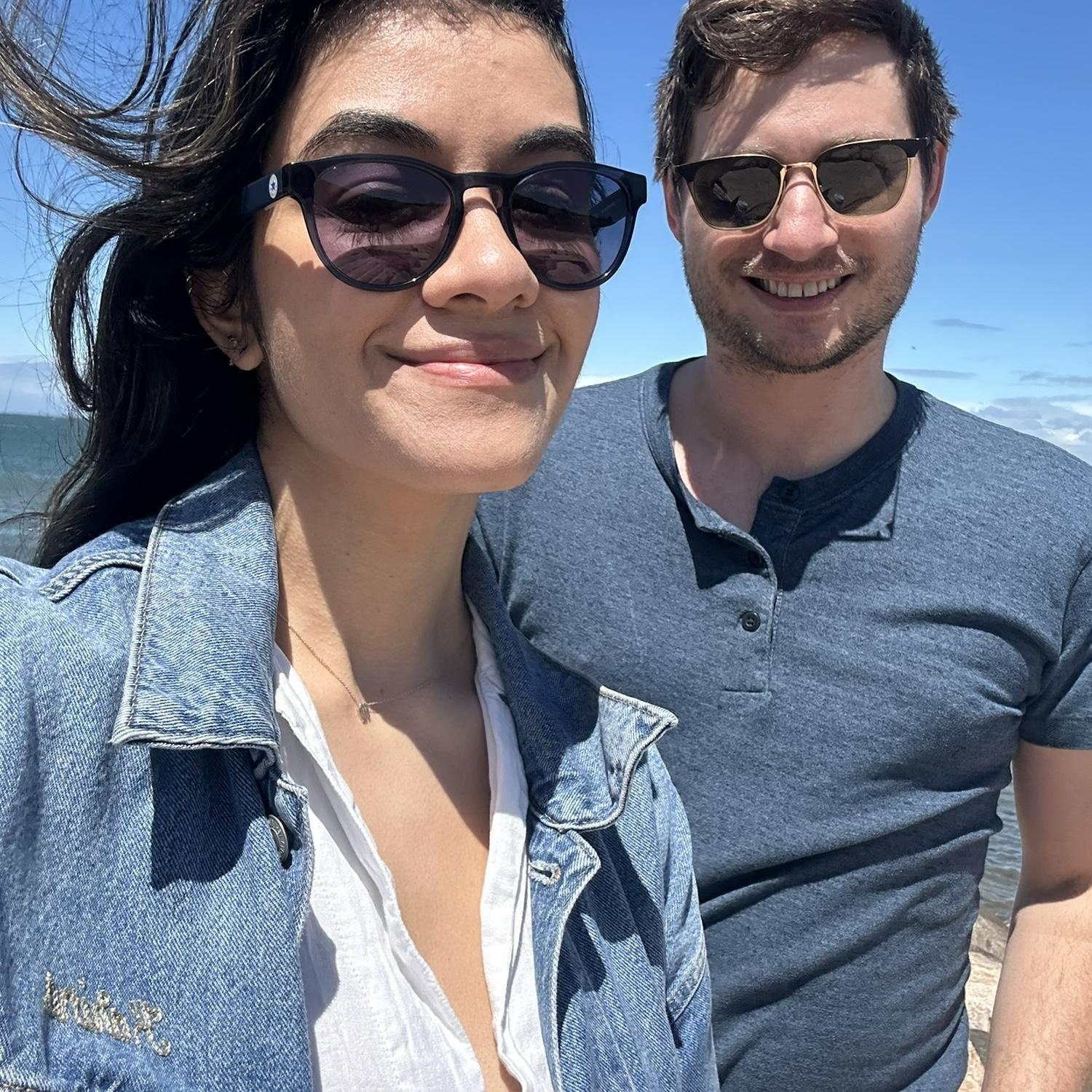 in Montauk for Mirelle & Tobin's wedding! (wind was a paid actor)