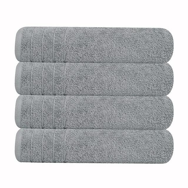 Tens Towels Prestige, 4 Piece XL Green Bath Towels Extra Large 30x60  Inches, 100% Cotton Bathroom Towels Set, Heavy Weight Absorbent Towels,  Ultra