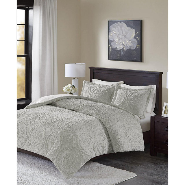 Madison Park Arya King Medallion Ultra Plush 3 Piece Comforter Mini Set