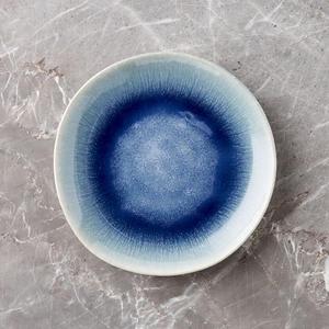 Caspian Blue Reactive Glaze Salad Plate