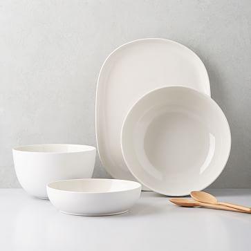 Kaloh Serveware White - Large Serve Bowl