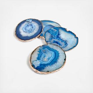 Rose Gold Lumino Coasters, Set of 4