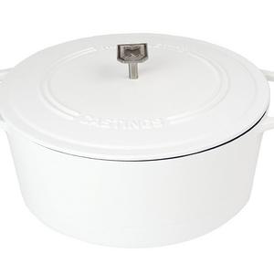 Marquette Castings 4 qt. Cast Iron Dutch Oven (Matte White)