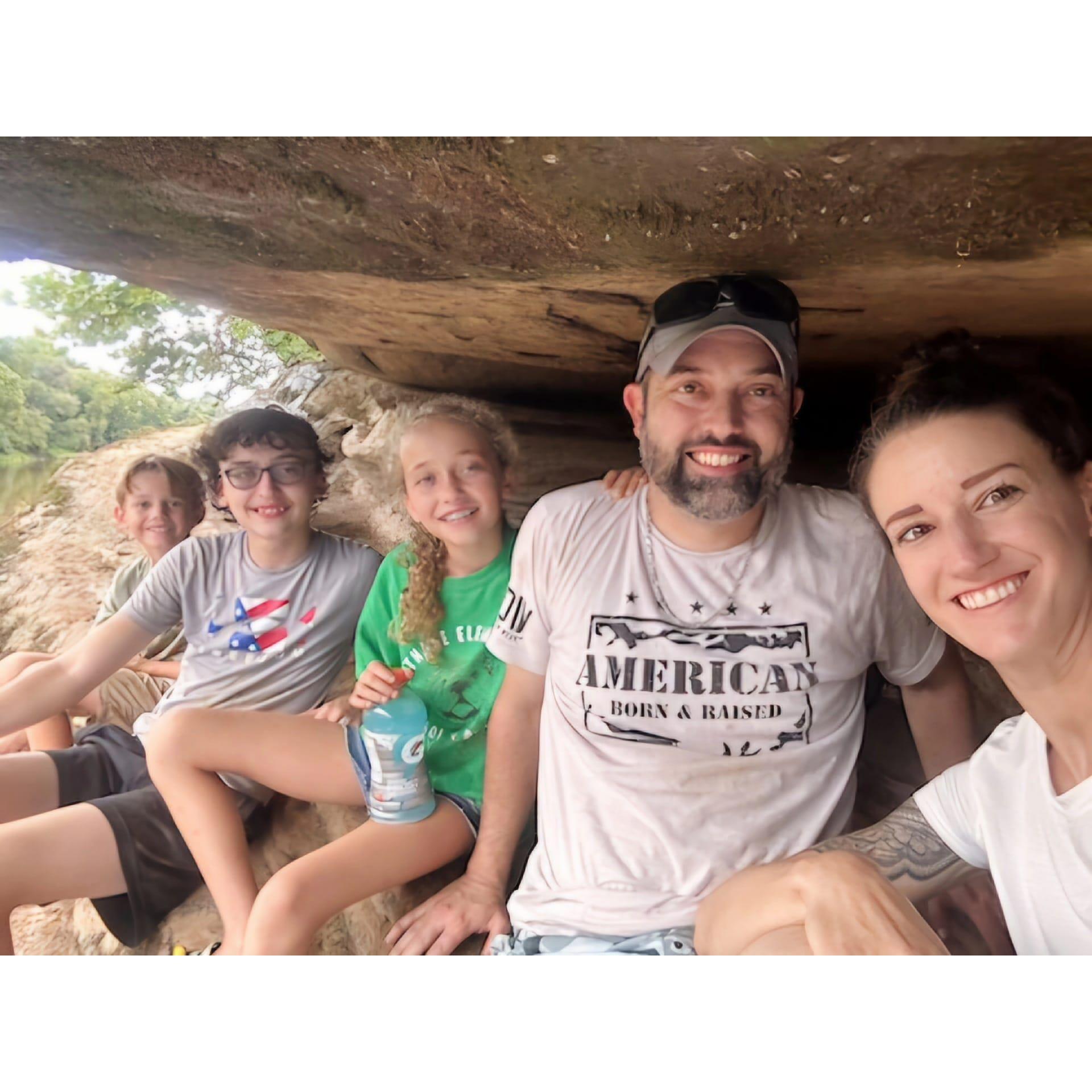 Post proposal cave picture... kids were in on it and they were rockstars!
