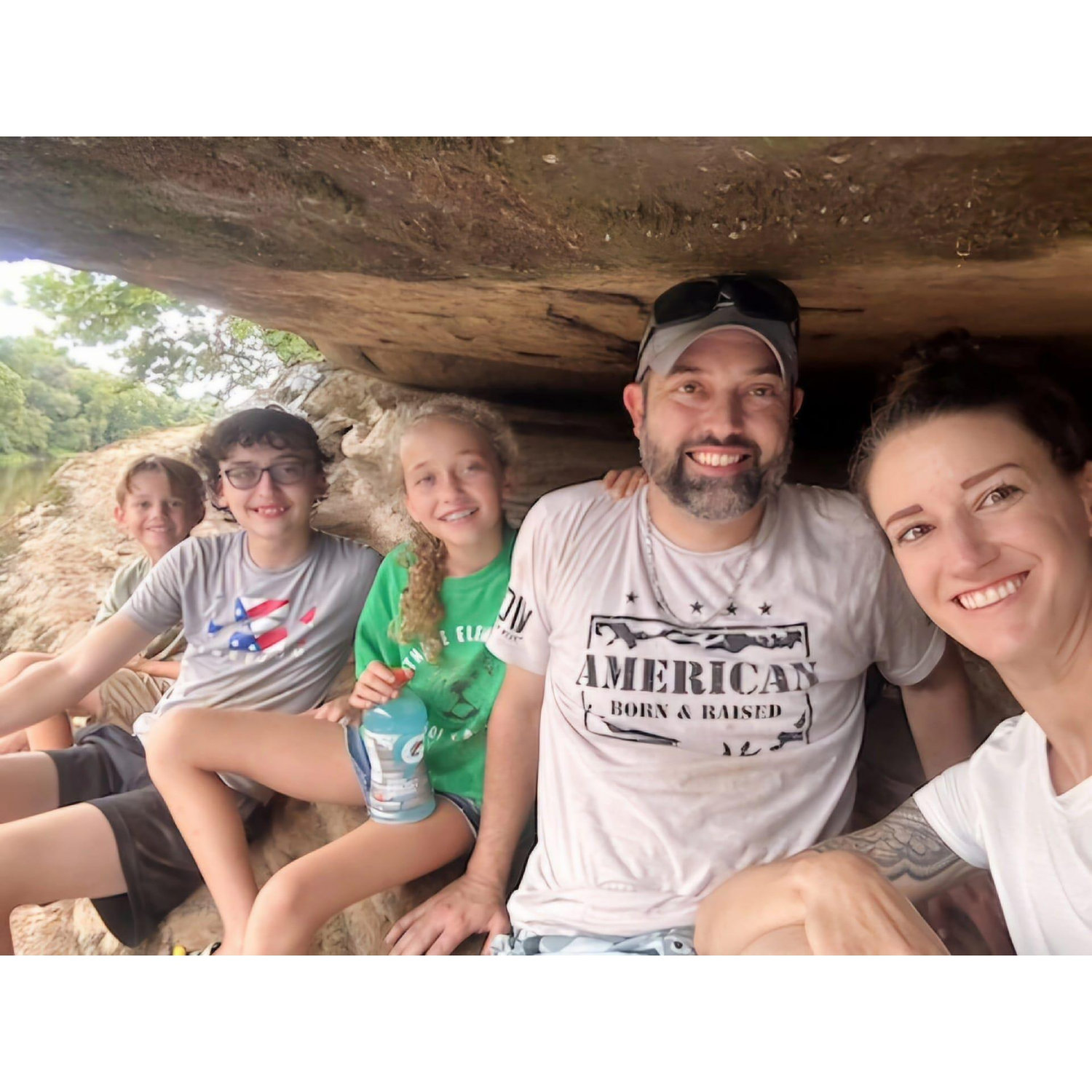 Post proposal cave picture... kids were in on it and they were rockstars!