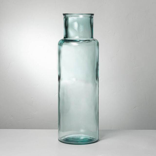 17" Recycled Glass Décor Cylinder Vase - Hearth & Hand™ with Magnolia
