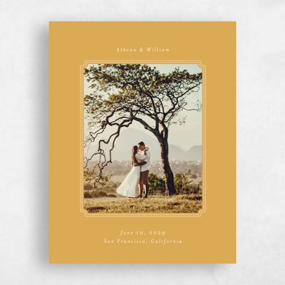 Harvest Gold, Yellow Wedding Save the Date - Constance Photo