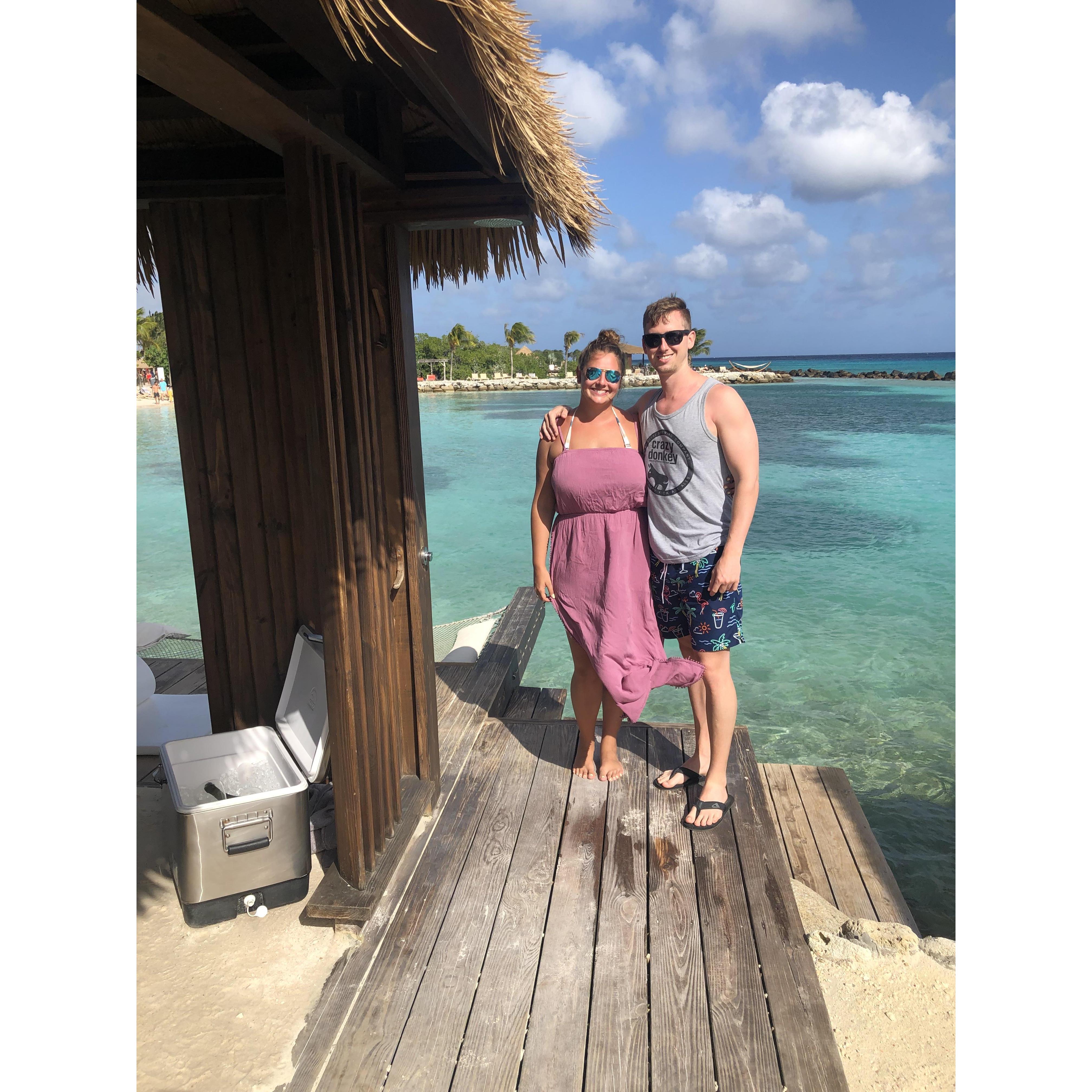 celebrating our ten year anniversary in Aruba