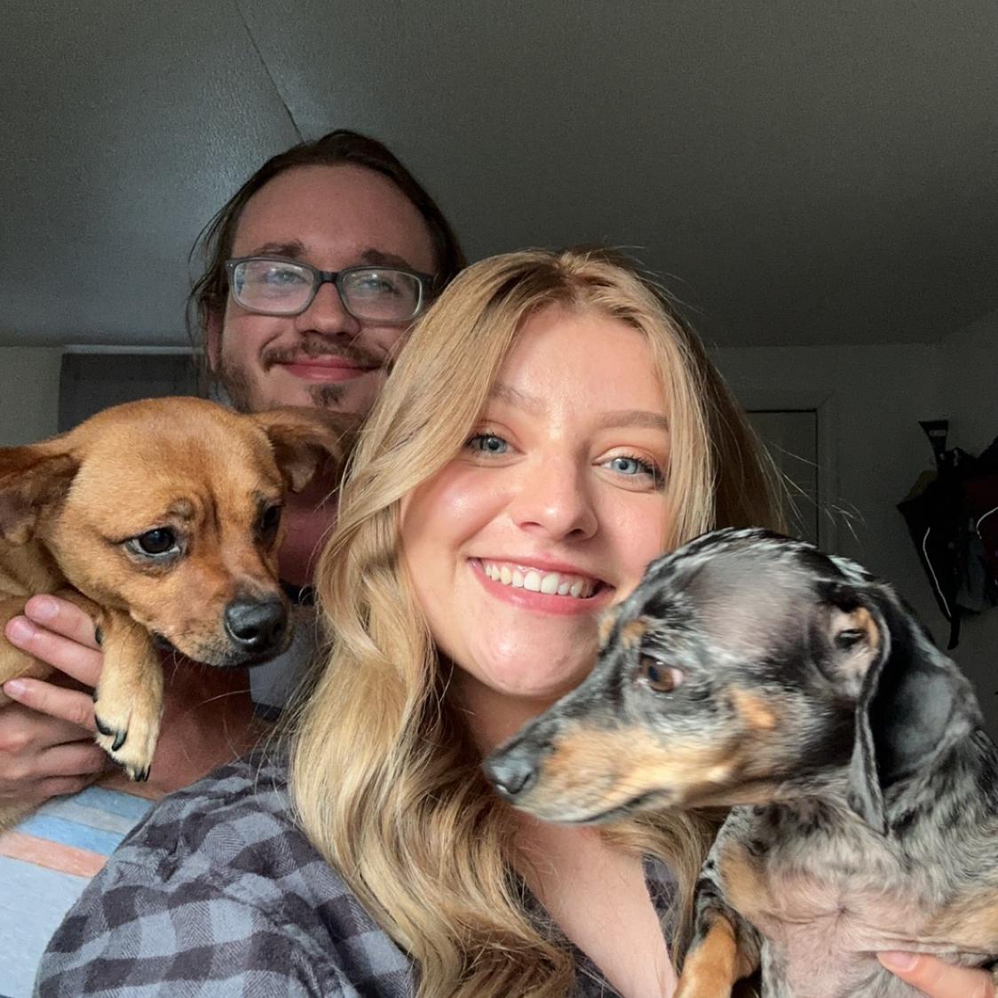 Little family photo with Bella and Maple!