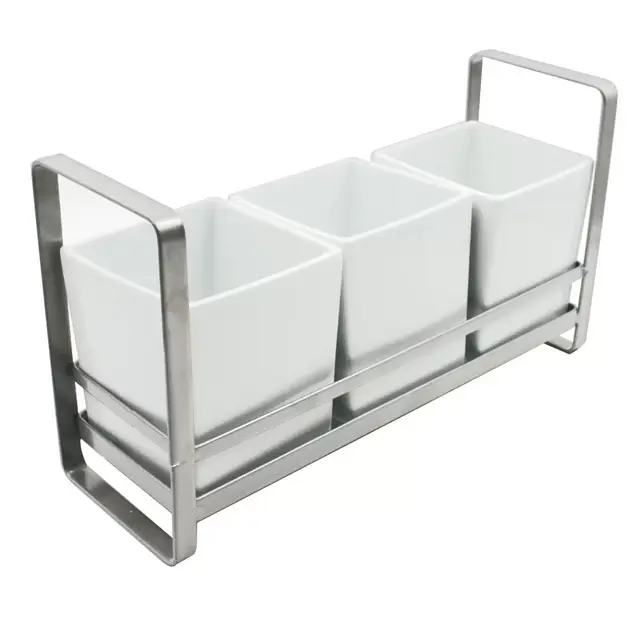 Our Table™ Hayden 4-Piece Flatware Caddy Organizer in White