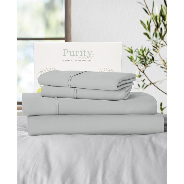 Purity Home 400 Thread Count Cotton Percale 4-Pc. Sheet Set, Full