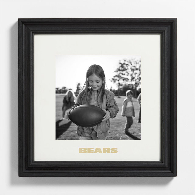 NFL Chicago Bears Belfast Traditional Black Wood 11x11 Wall Picture Frame
