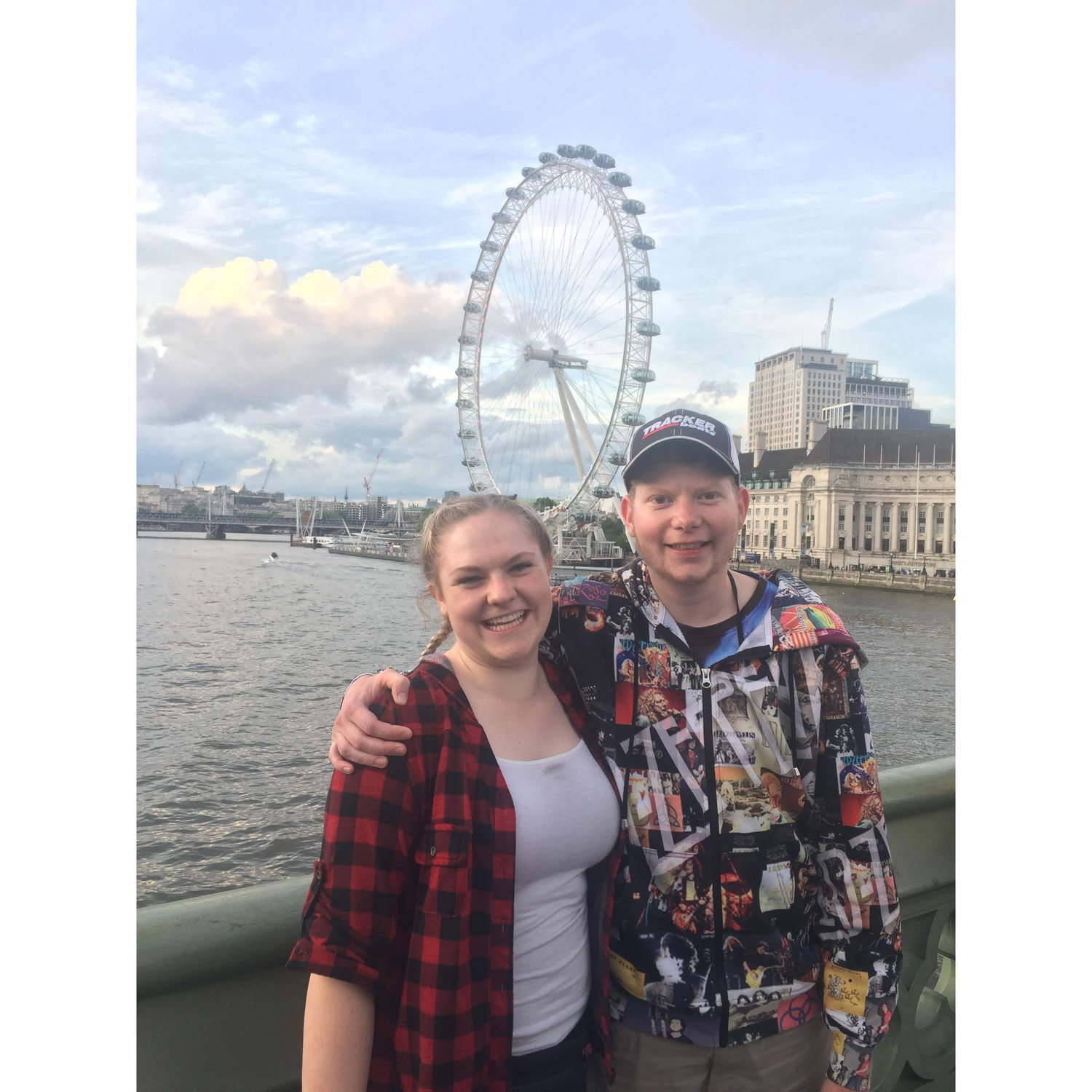 Kelten and I in England on a trip with our Community College.