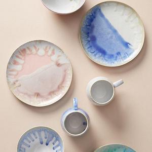 Piet Dessert Plate - Blue Motif