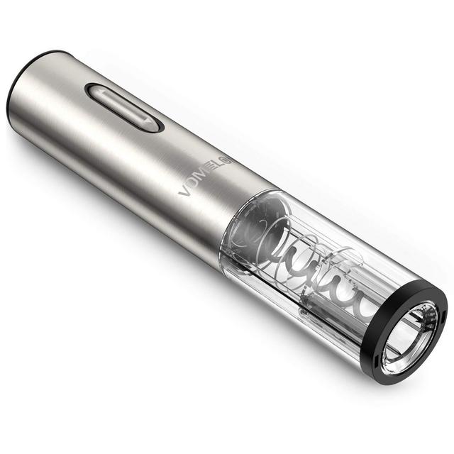 Electric Wine Opener, Rechargeable Automatic Wine Bottle Openers, Durable Stainless Cordless Electric Corkscrew Wine Cork Remover Easy to Use with Foil Cutter and USB Charging Cable