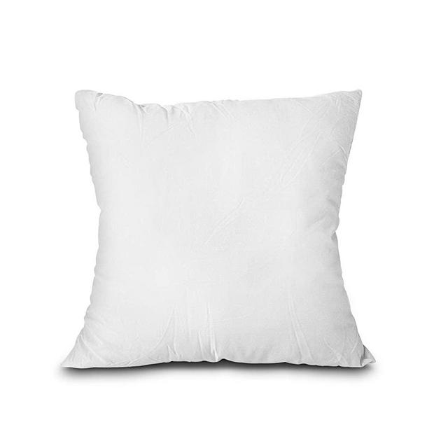 EDOW Throw Pillow Insert, Lightweight Soft Polyester Down Alternative Decorative Pillow, Sham Stuffer, Machine Washable. (White, 18x18)