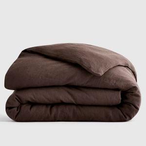 European Linen Duvet Cover - Full/Queen, Espresso