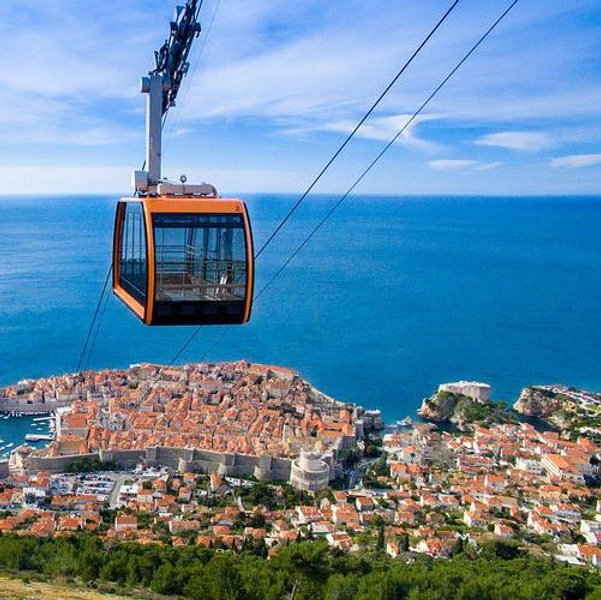 Cable Car Ride and Cliffside Lunch at Mount Srđ