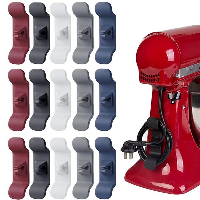 15PCS Cord Organizer for Appliances,Sticky and Sturdy Cord Wrapper,Kitchen Appliance Cord Organizer Stick On Mixer, Blender, Coffee Maker, Pressure Cooker and Air Fryer