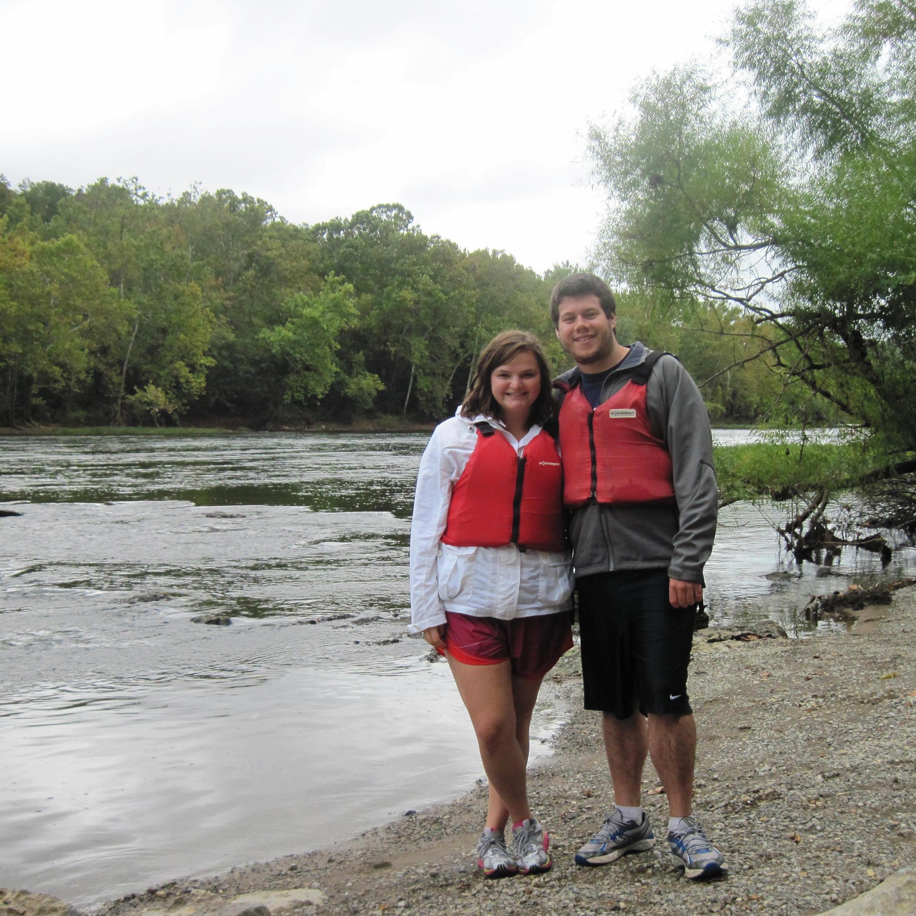Kayaking on the New River.