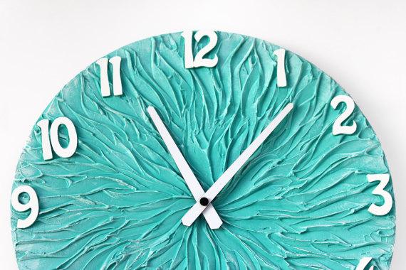 Turquoise Wall Clock